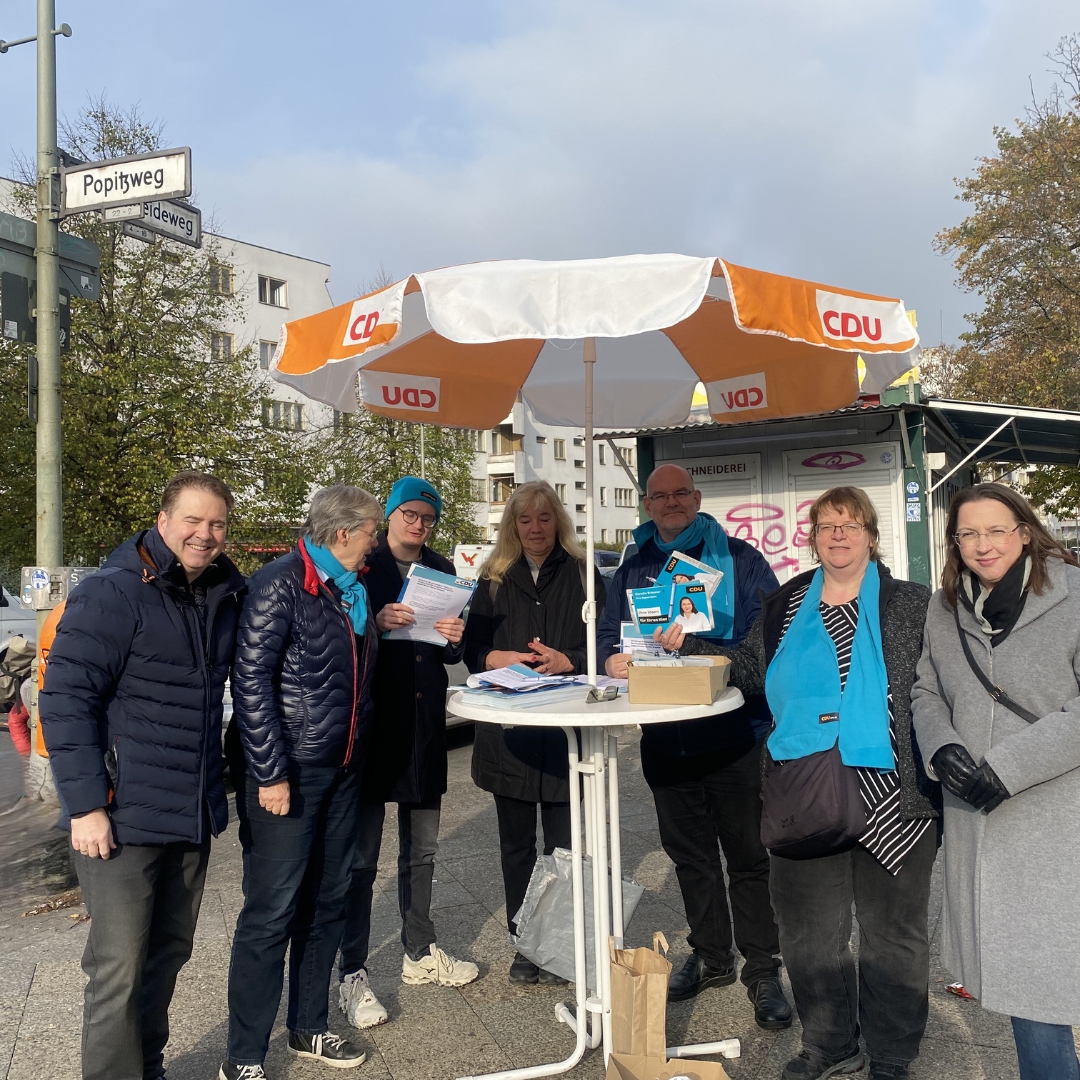 Infostand in der Siemensstadt vom 09. November - Fr Sie vor Ort! 